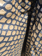 11 EV35 Length 2.5y Christian Fischbacher Indorato Royal Blue Beige Silk Print Ogee Fretwork Lattice MSRP USD700+/y