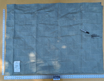 12 EV35 Length 2.1y Grey Watkins The Right Angle Aqua Blue Damask Geometric MSRP USD 264/y