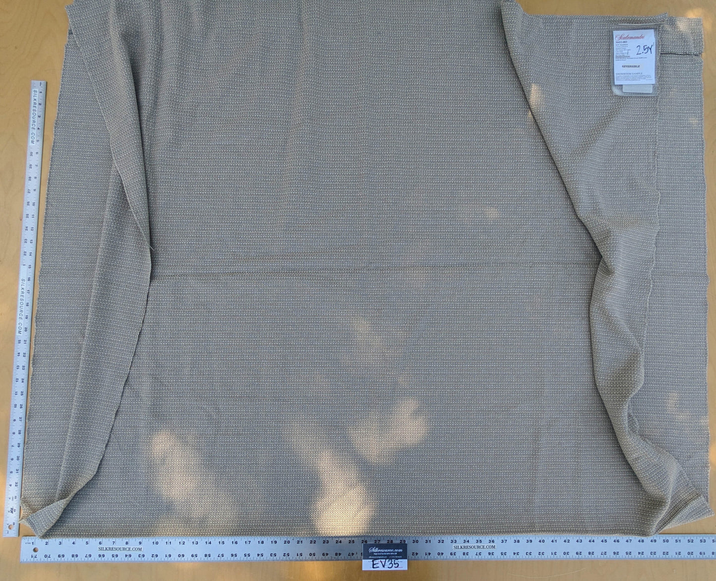 13 EV35 Length 2.5y Scalamandre New Madison Brown Small Scale Texture MSRP USD 300+/y