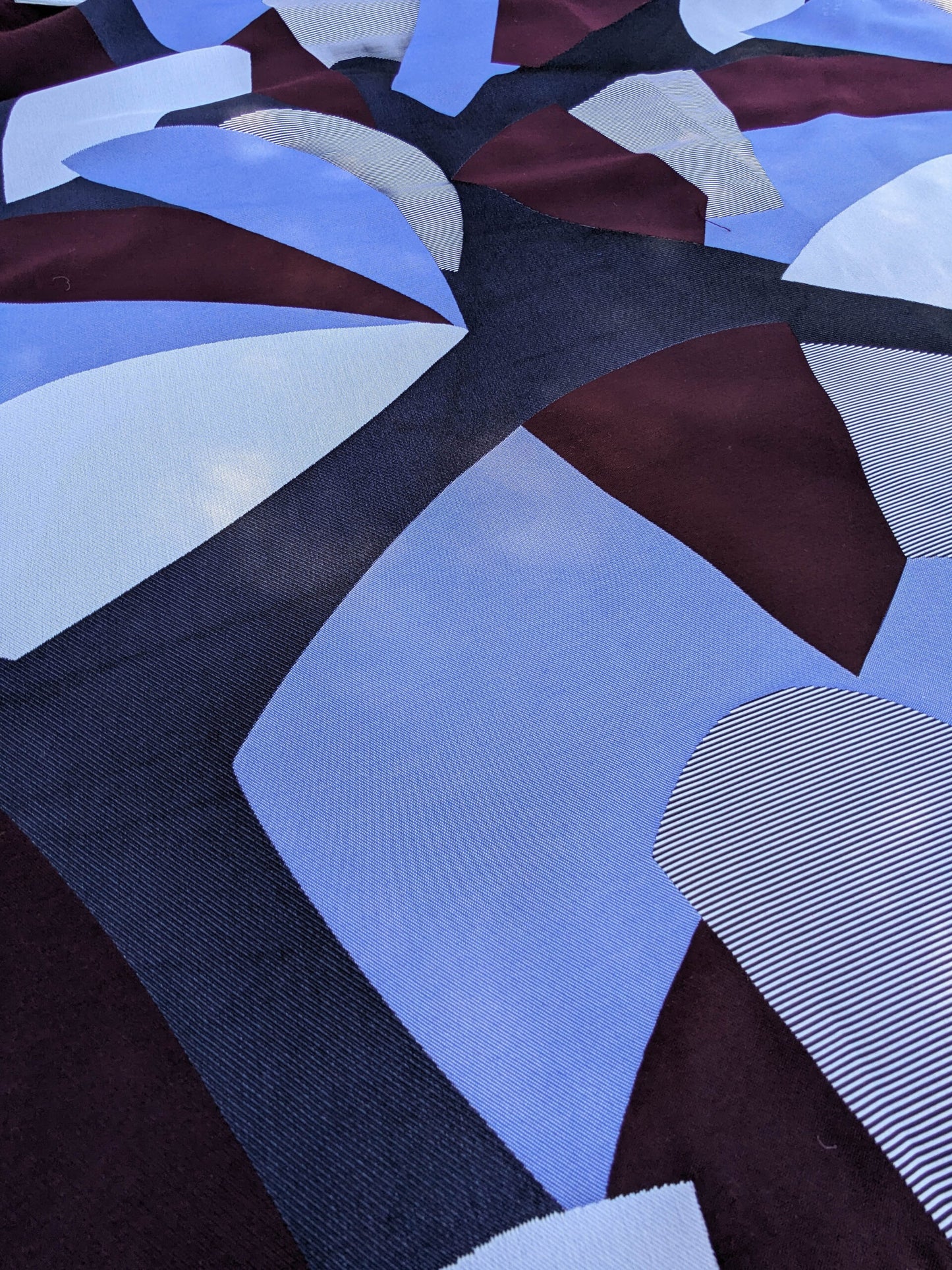 19 EV35 Length 1.4y Lelievre Paris Allure M1 Casual Blue Red White Large Jacquard Abstract Graphic MSRP USD574/y