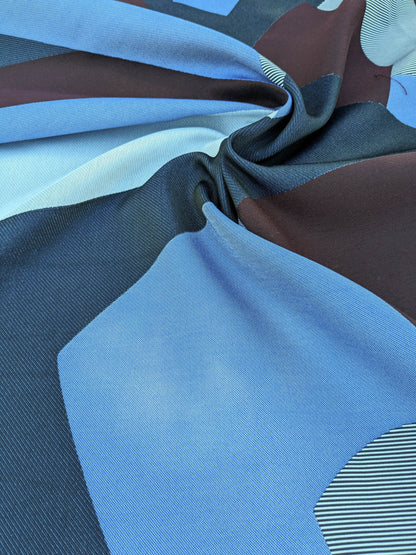 19 EV35 Length 1.4y Lelievre Paris Allure M1 Casual Blue Red White Large Jacquard Abstract Graphic MSRP USD574/y