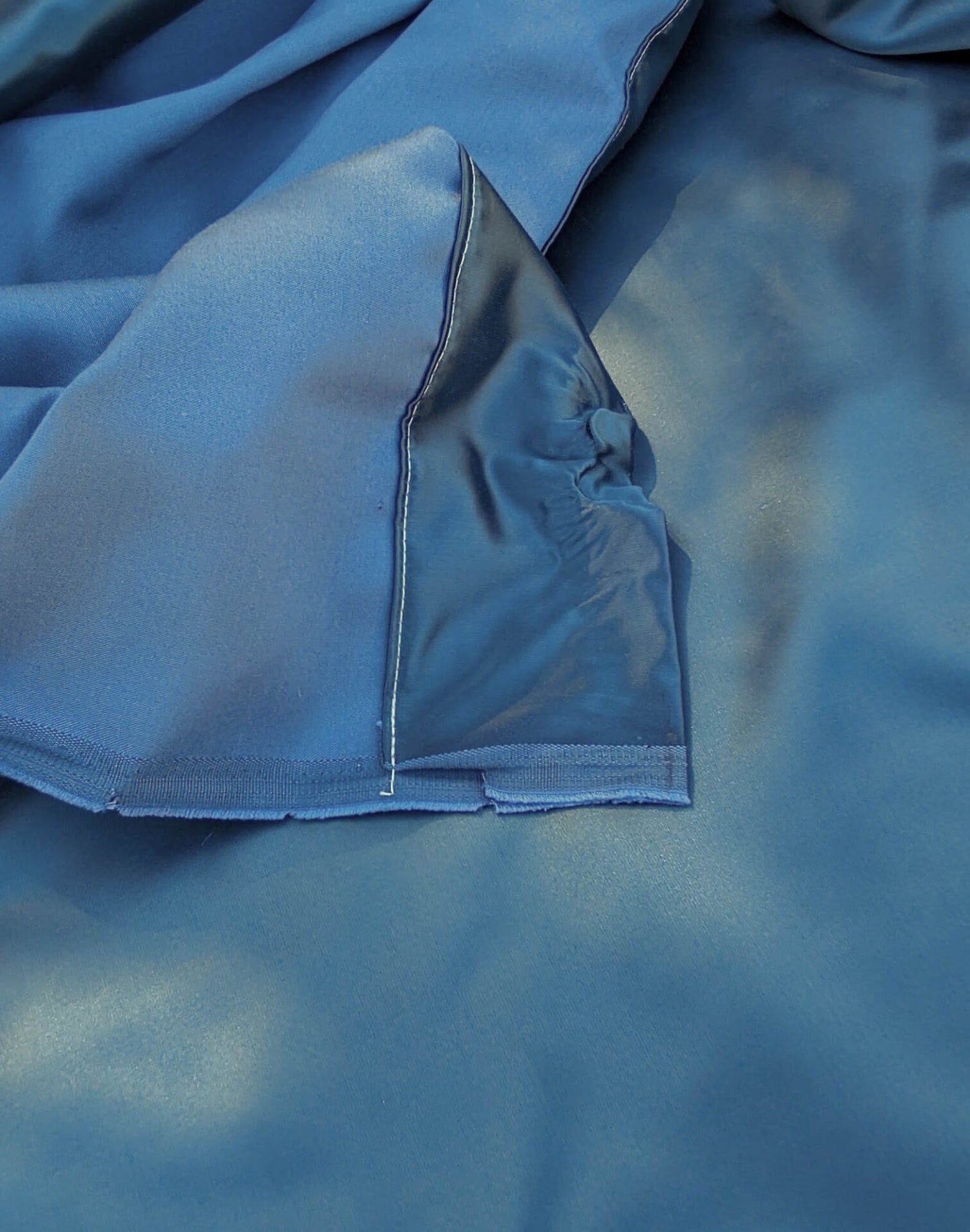 23 EV35 Length 2.5y Lelievre Miroir Canard Blue Gray Silk Plain MSRP USD 300+/y