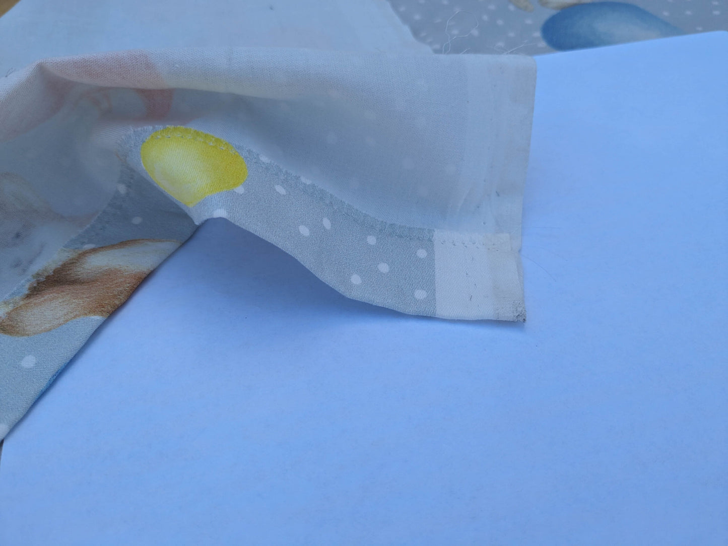 24 EV35 Length 1.3y Christian Fischbacher Mignon Blue Multi Animals Birds Panda Fox Elephant Cotton MSRP USD 300+/y