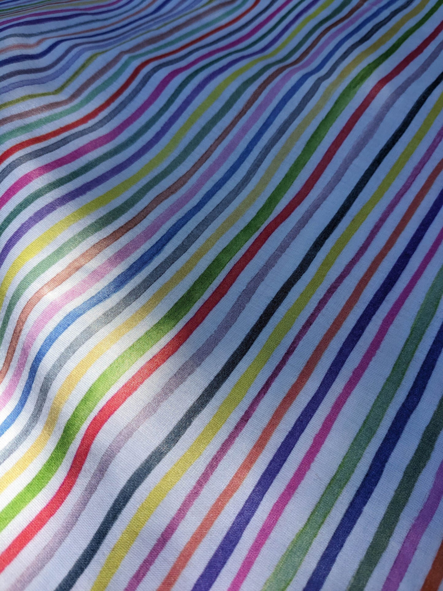 28 EV35 Length 2.5y Christian Fischbacher Ahoi Candy Stripe Sheers Rainbow Colors Children Nursery MSRP USD400+/y