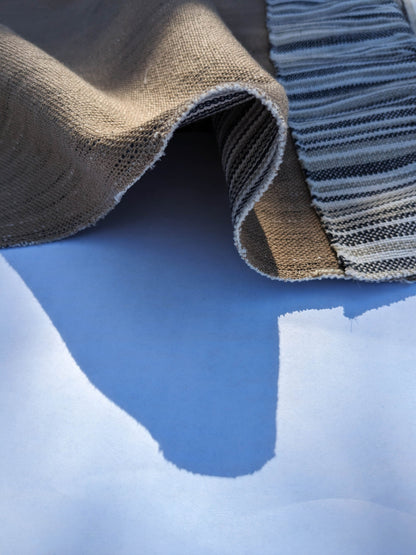 29 EV35 Length 2.4y Scalamandre Bukhara Piombo Brown White Stripe  MSRP USD 300+/y