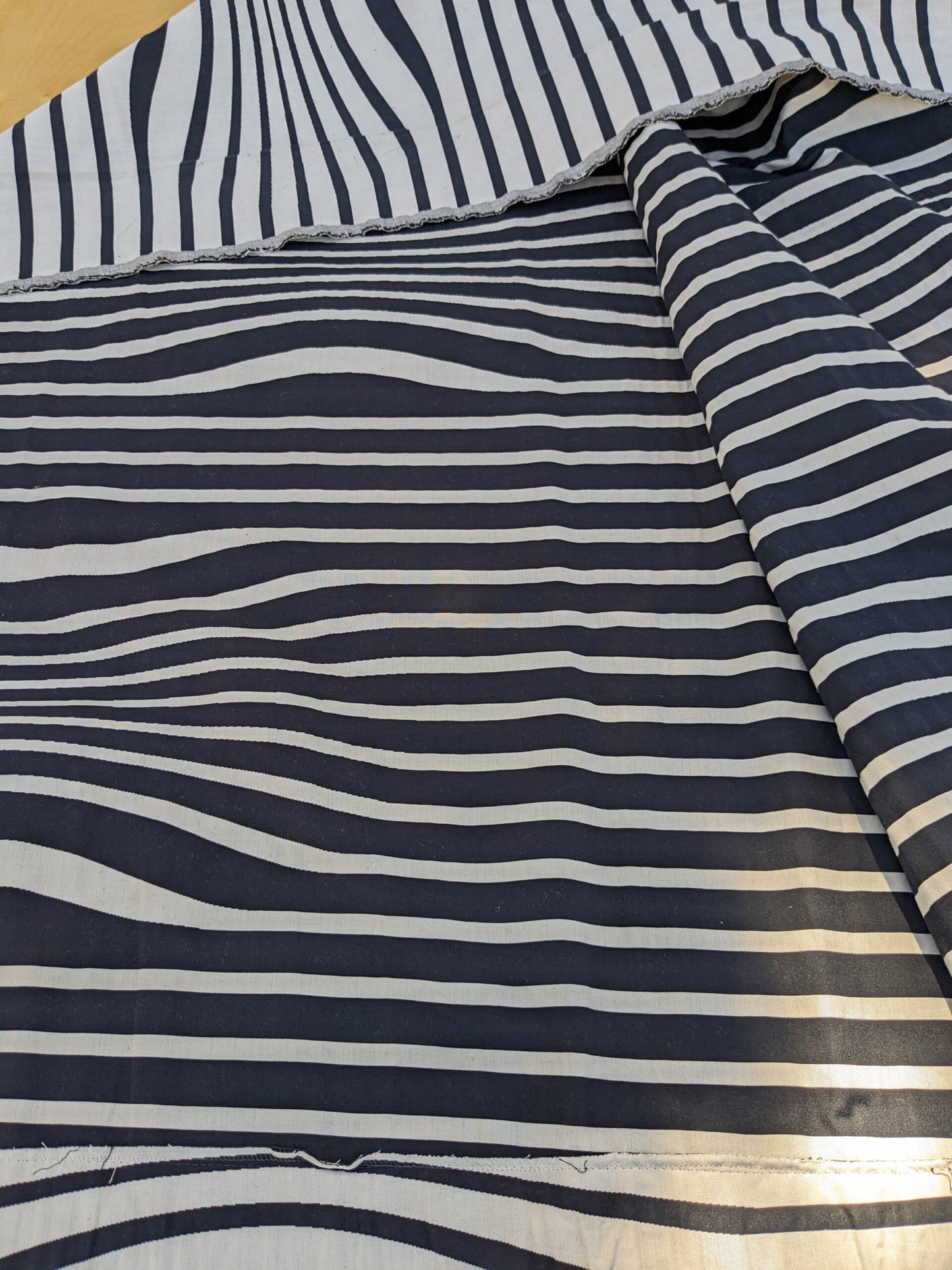 29 EV35 Length 2.5y Jean Paul Gaultier Illusion Reversible Graphite Black Beige Cotton stripe MSRP USD 644/y