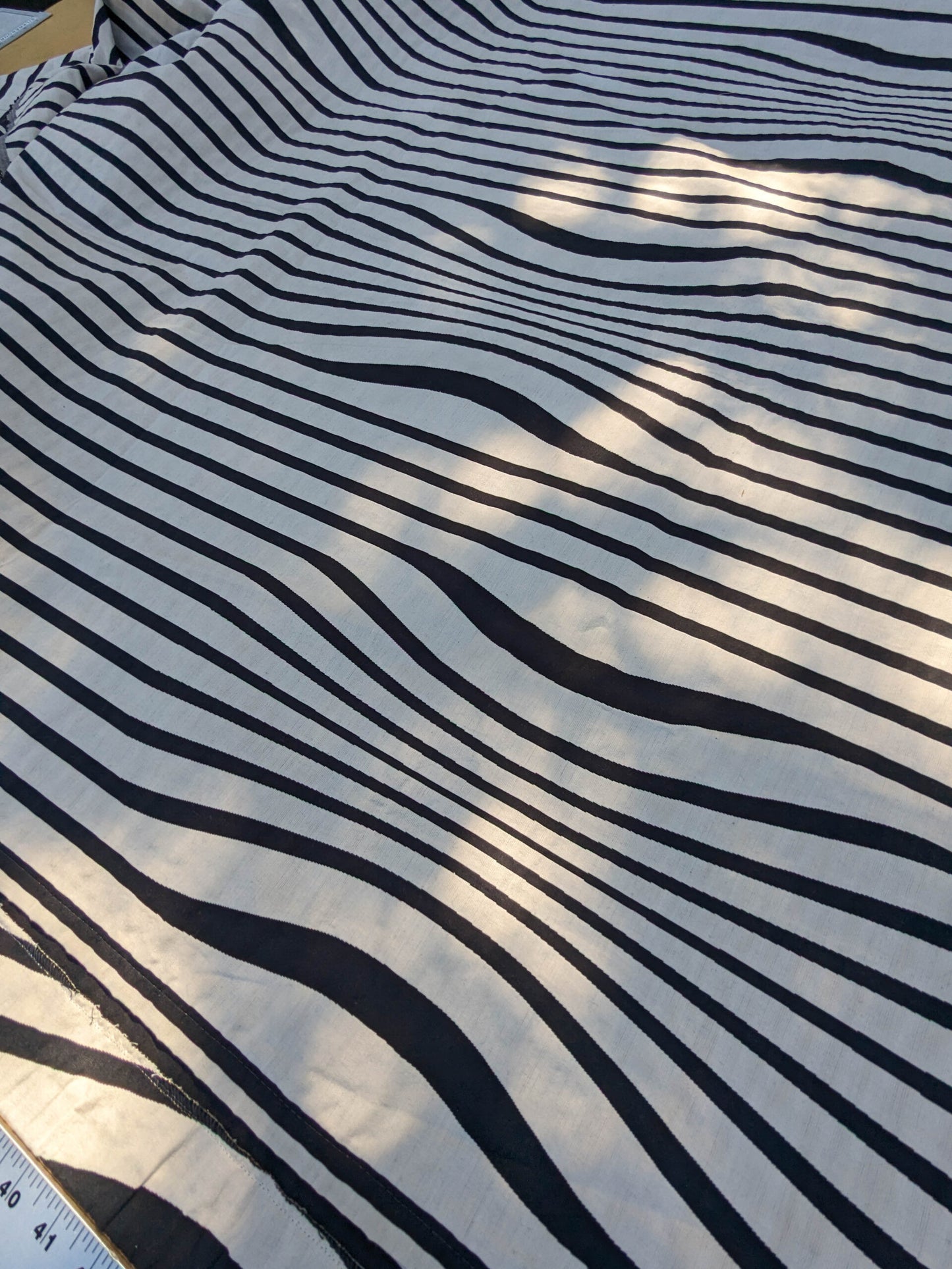 29 EV35 Length 2.5y Jean Paul Gaultier Illusion Reversible Graphite Black Beige Cotton stripe MSRP USD 644/y