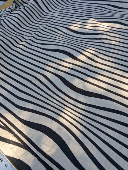 29 EV35 Length 2.5y Jean Paul Gaultier Illusion Reversible Graphite Black Beige Cotton stripe MSRP USD 644/y