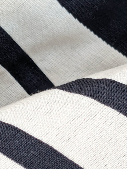 29 EV35 Length 2.5y Jean Paul Gaultier Illusion Reversible Graphite Black Beige Cotton stripe MSRP USD 644/y