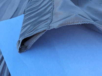 33 EV35 Length 2.5y Christian Fischbacher Atlas Plisse Steel Gray Viscose Plain MSRP USD300+/y