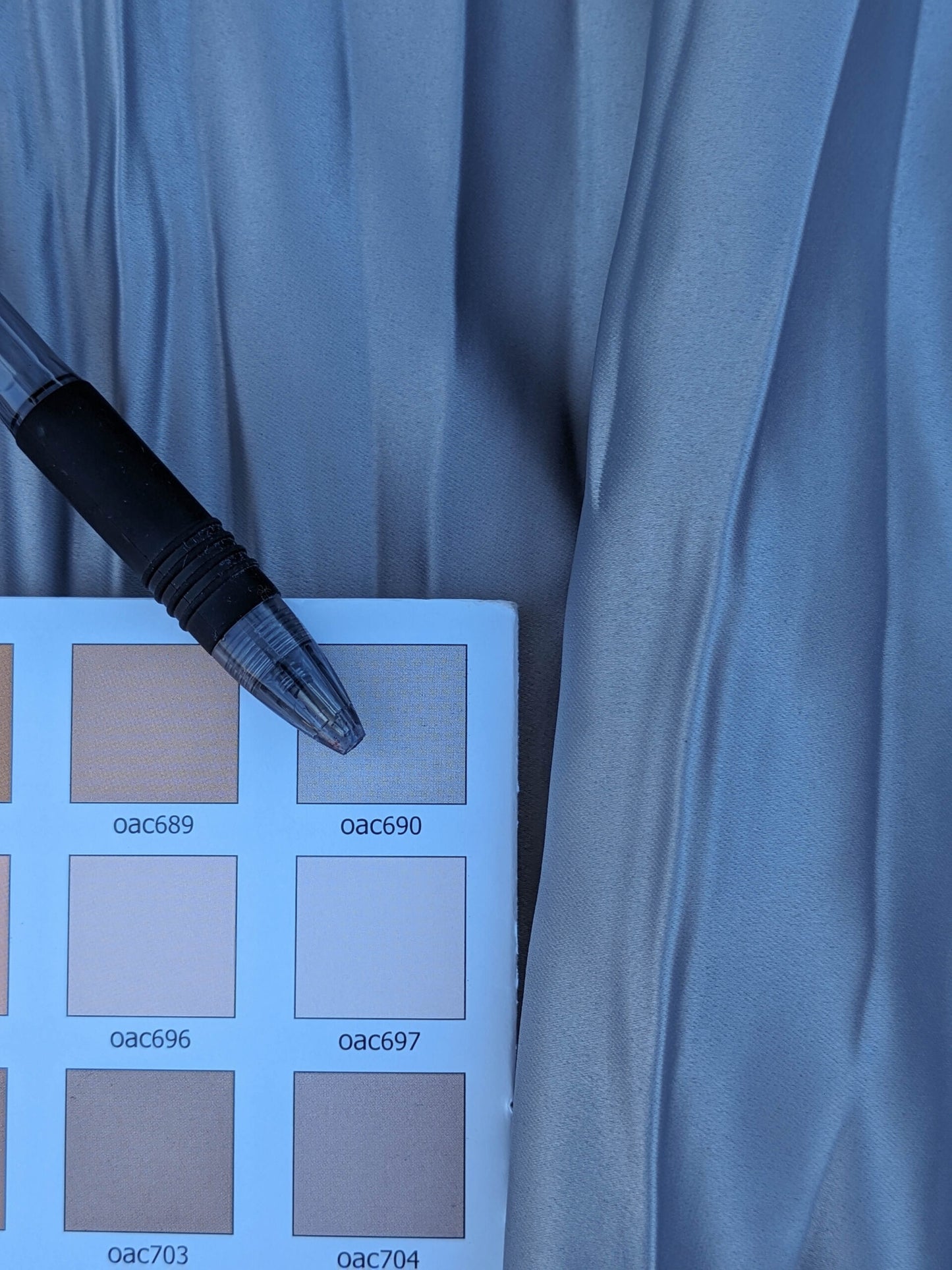 33 EV35 Length 2.5y Christian Fischbacher Atlas Plisse Steel Gray Viscose Plain MSRP USD300+/y