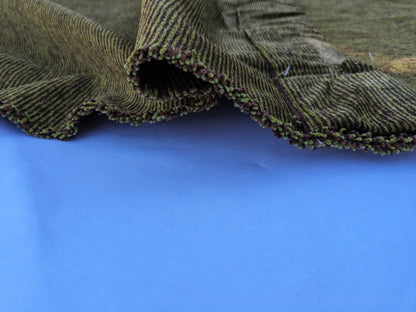 34 EV35 Length 2.5y Lelievre Filao Mousse Green Brown Chenille Plain Stripe MSRP USD300+/y