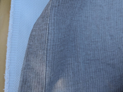 37 EV35 Length 2.4y Christian Fischbacher Nuvola Cocoa Gray Sheers Stripe MSRP USD 300+/y