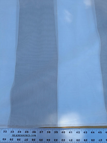 40 EV35 Length 2.5y Christian Fischbacher Dialog Natural White Stripe Sheer  MSRP200+/y