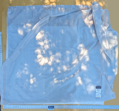 43 EV35 Length 2.9y Lelievre Adrien M1 Argent Light Gray Solid Sheers Polyester Trevira MSRP USD400/y