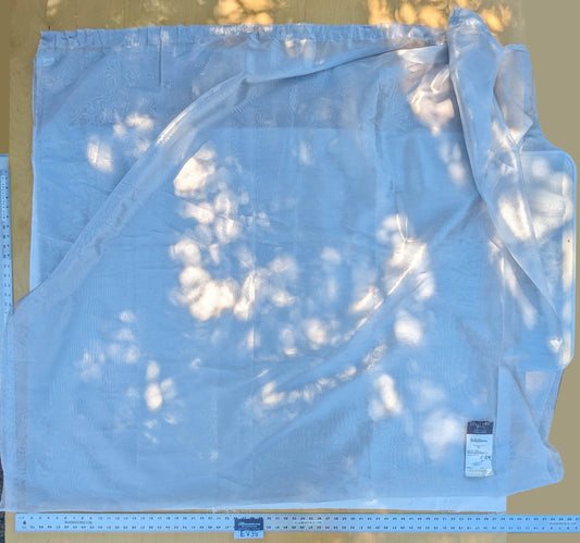 43 EV35 Length 2.9y Lelievre Adrien M1 Argent Light Gray Solid Sheers Polyester Trevira MSRP USD400/y