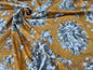 46 EV35 Length 1.4y Jean Paul Gaultier Angelots Terre Orange White Floral Landscape Medallion MSRP USD 506/y
