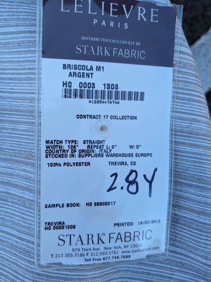 51 EV35 Length 2.8y Lelievre Paris Briscola M1 Argent White Gray Texture MSRP USD500+/y