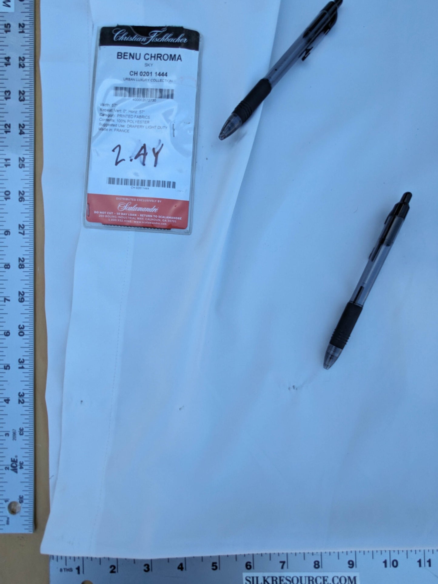 52 EV35 Length 2.8y Christian Fischbacher Benu Chroma Sky White Solid MSRP USD 300+/y