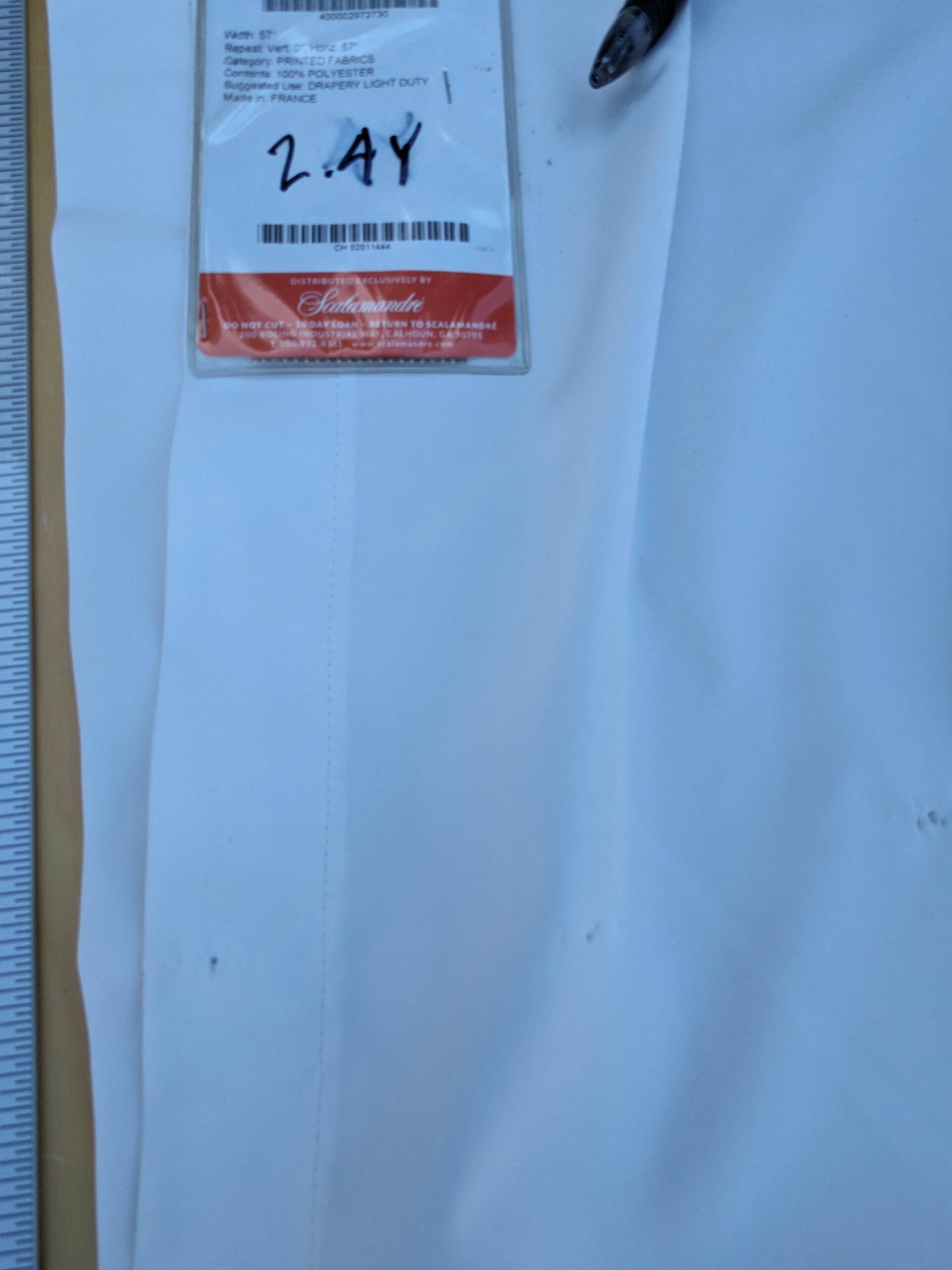 52 EV35 Length 2.8y Christian Fischbacher Benu Chroma Sky White Solid MSRP USD 300+/y