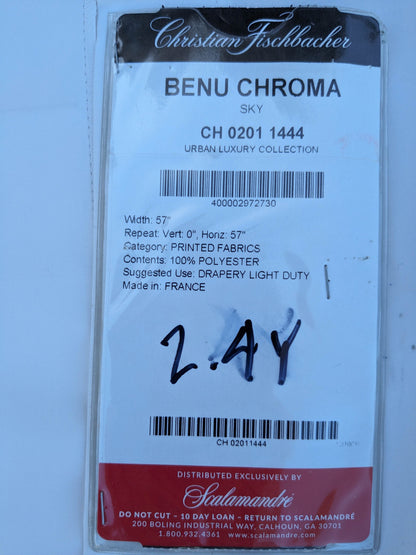 52 EV35 Length 2.8y Christian Fischbacher Benu Chroma Sky White Solid MSRP USD 300+/y
