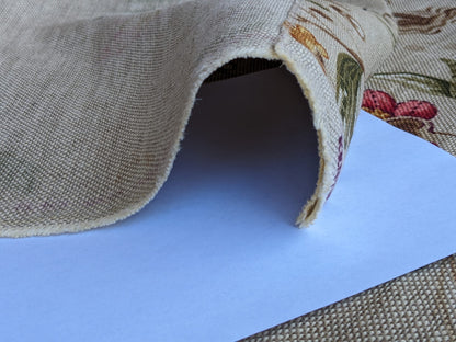 By Yard Scalamandre Old World Weavers Kentwell Rose Gold Natural English Chintz Linen Heavy MSRP USD 324/Y