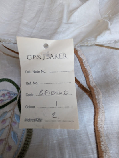 By Yard Lee Jofa Hatherleigh Trail Multi/blue Embroidery MSRP USD 296y