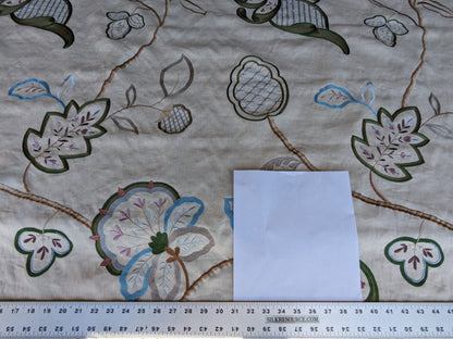 By Yard Lee Jofa Hatherleigh Trail Multi/blue Embroidery MSRP USD 296y