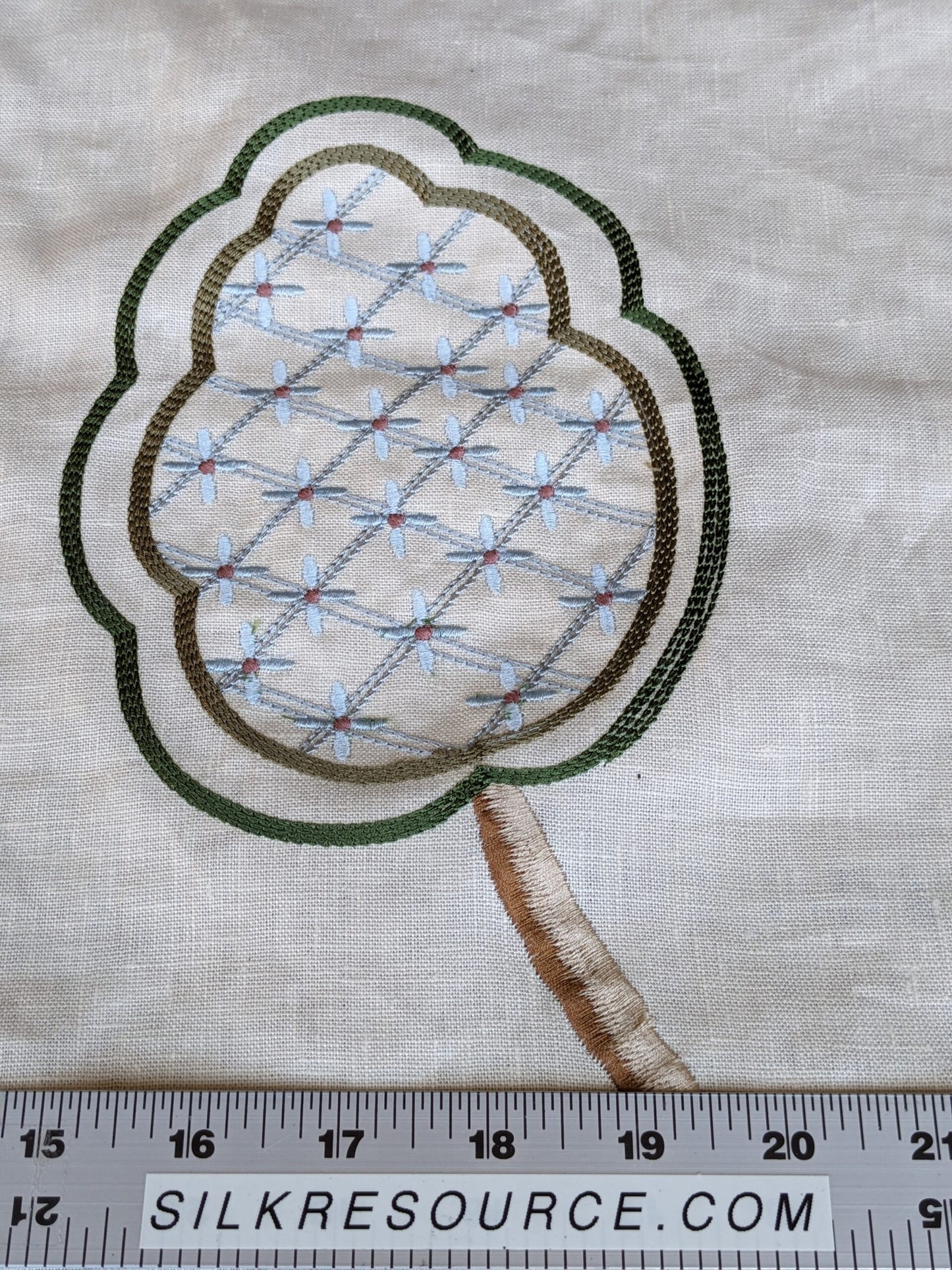 By Yard Lee Jofa Hatherleigh Trail Multi/blue Embroidery MSRP USD 296y