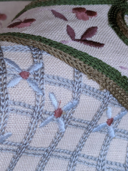 By Yard Lee Jofa Hatherleigh Trail Multi/blue Embroidery MSRP USD 296y