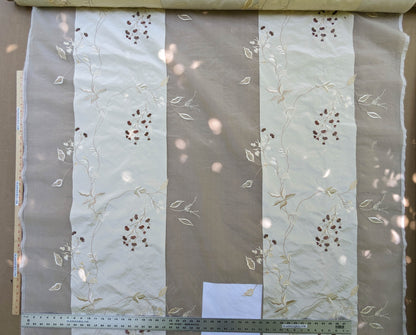 Scalamandre Parvati Silk Organza Sheer Embroidery Floral Dress - Moonlight Wedding Gown