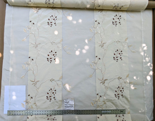 Scalamandre Parvati Silk Organza Sheer Embroidery Floral Dress - Moonlight Wedding Gown