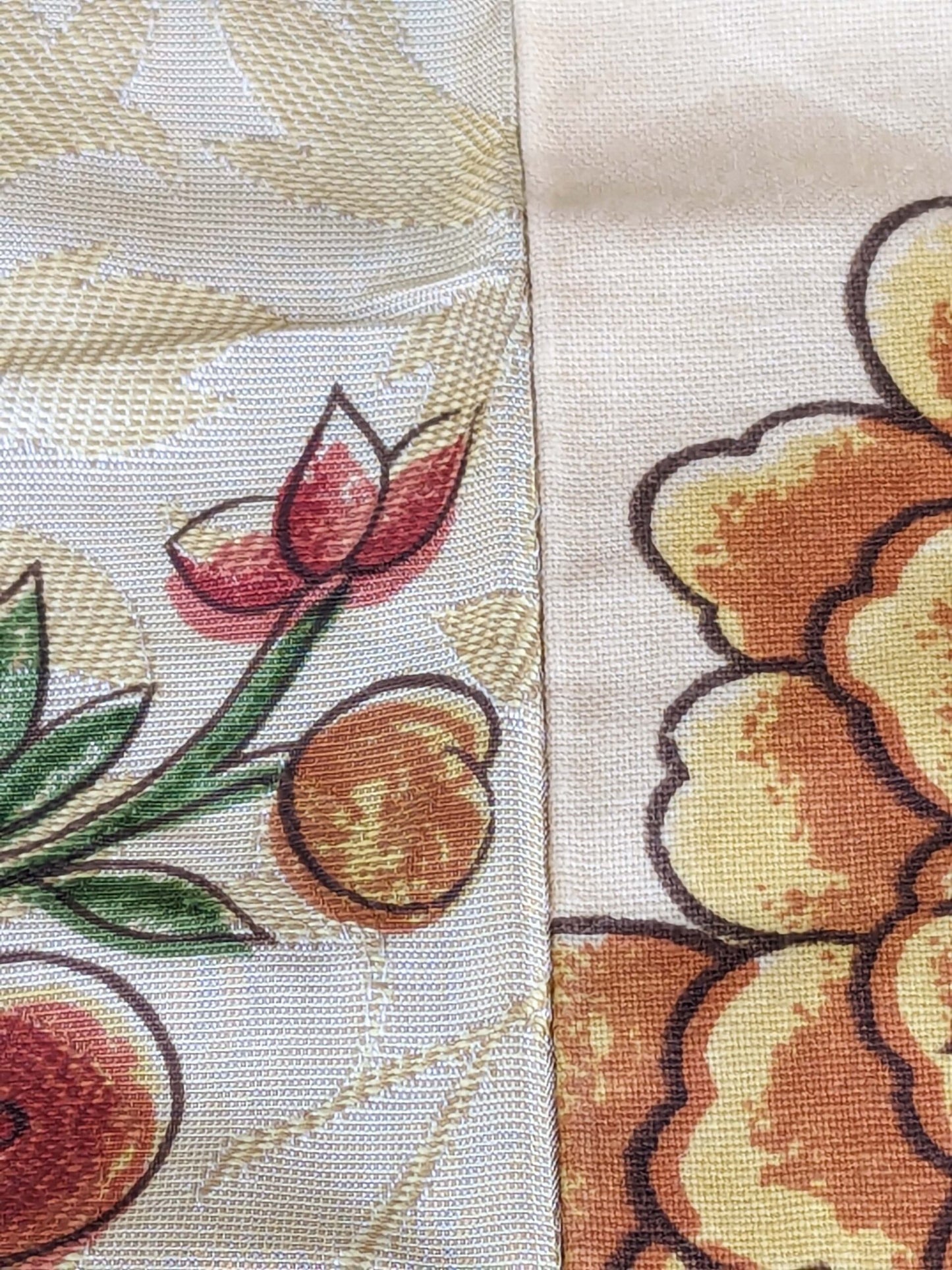 3 yards Scalamandre Troutbeck Multi on Gold Botanical Floral Birds Parrot Kanchou