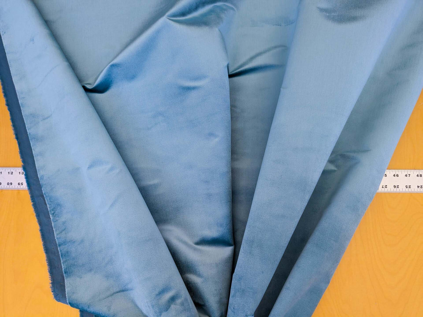 Scalamandre Canale Bleu Royal Blue Silk Solid MSRP USD 1432/Y