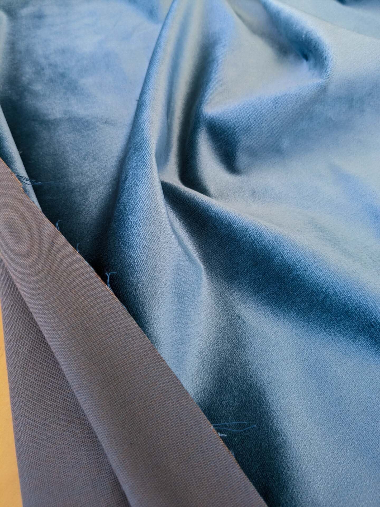 Scalamandre Canale Bleu Royal Blue Silk Solid MSRP USD 1432/Y