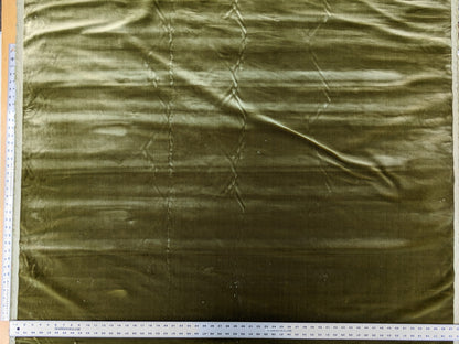 Scalamandre King Olive Green Silk Plain MSRP USD 1,092/y