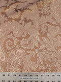 Scalamandre Palermo Velvet Paisley Copper Brown Printed Velvet Botanical Foliage MSRP USD610/y