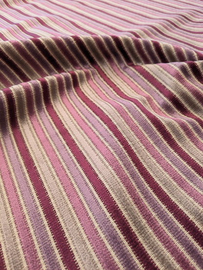 by yard Scalamandre Sirocco Mauve Purple Silk Stripe MSRP USD320/y