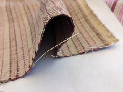 by yard Scalamandre Sirocco Mauve Purple Silk Stripe MSRP USD320/y