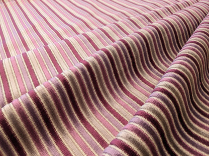 by yard Scalamandre Sirocco Mauve Purple Silk Stripe MSRP USD320/y