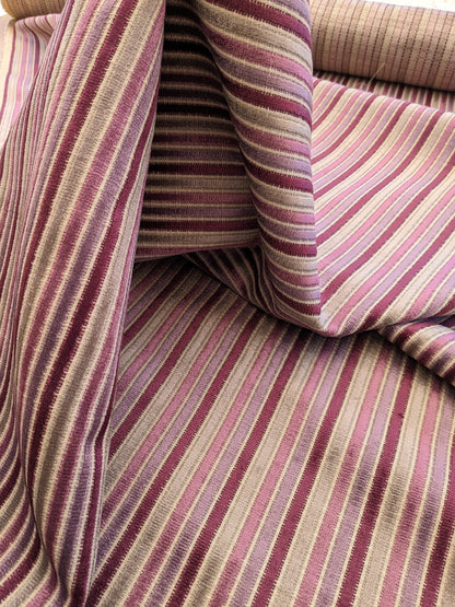 by yard Scalamandre Sirocco Mauve Purple Silk Stripe MSRP USD320/y