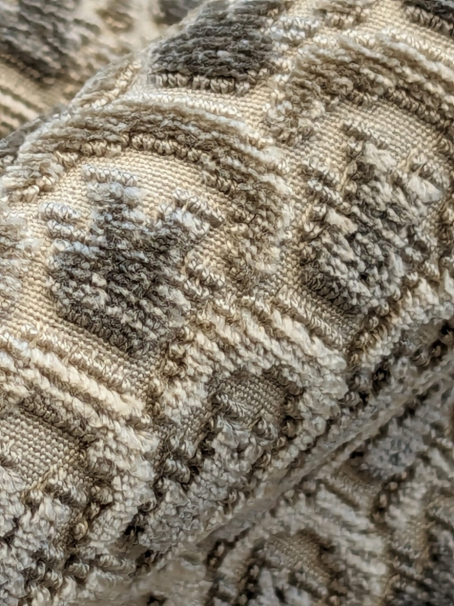 Scalamandre Wallace Khaki Light Brown Beige Dot Circle Geometric Small Scale Cut Velvet MSRP USD 484/y