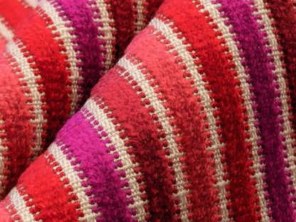 by yard Scalamandre Sirocco Rouge Red Purple Stripe MSRP USD320/y