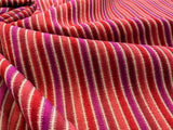 Scalamandre Sirocco Fabric - Rouge Red Purple Stripe