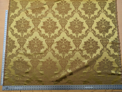 Scalamandre Fornarina Gold Silk Damask Medallion MSRP USD 648/Y