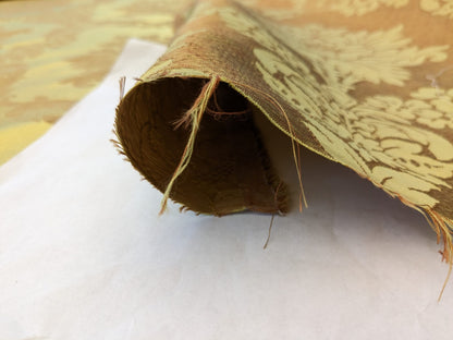 Scalamandre Fornarina Gold Silk Damask Medallion MSRP USD 648/Y