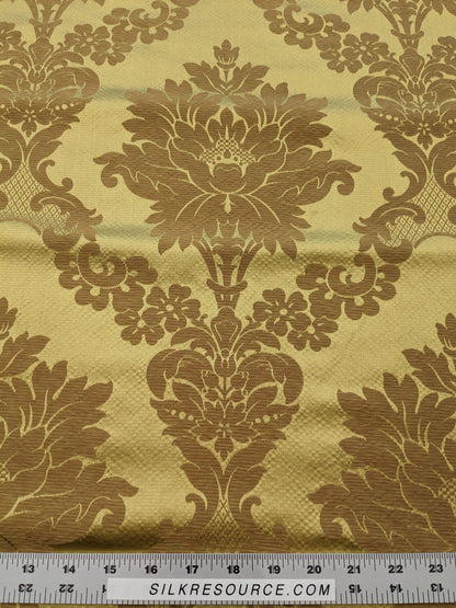 Scalamandre Fornarina Gold Silk Damask Medallion MSRP USD 648/Y