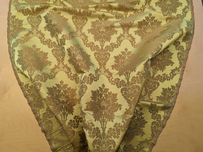 Scalamandre Fornarina Gold Silk Damask Medallion MSRP USD 648/Y