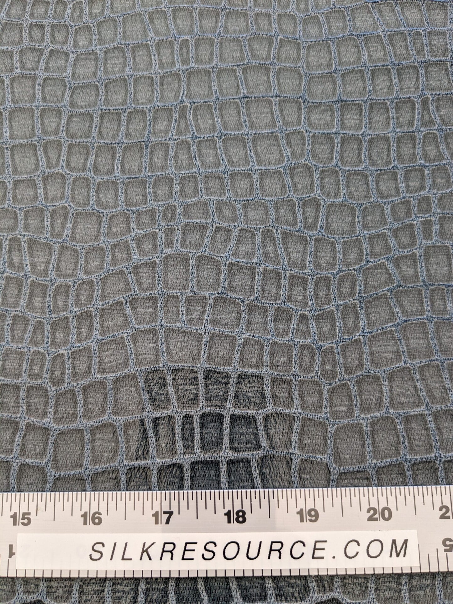 Scalamandre Gator Stone Black Viscose Blend Small Scale MSRP $210/y