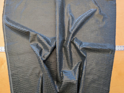 Scalamandre Gator Stone Black Viscose Blend Small Scale MSRP $210/y